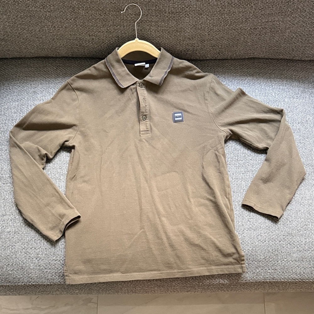 Hugo Boss Green-Brown Polo Shirt
